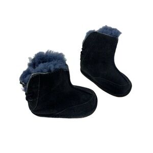Ugg, Infant Boo Booties, Navy Suede, Size S